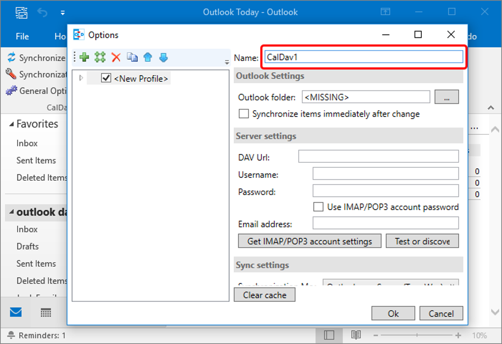 Caldav synchronizer настройка яндекс календаря в outlook